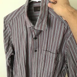 Tasso Elba striped button up shirt